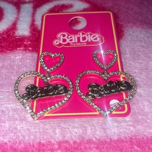Barbie Earrings Heart Gold ✨🎀